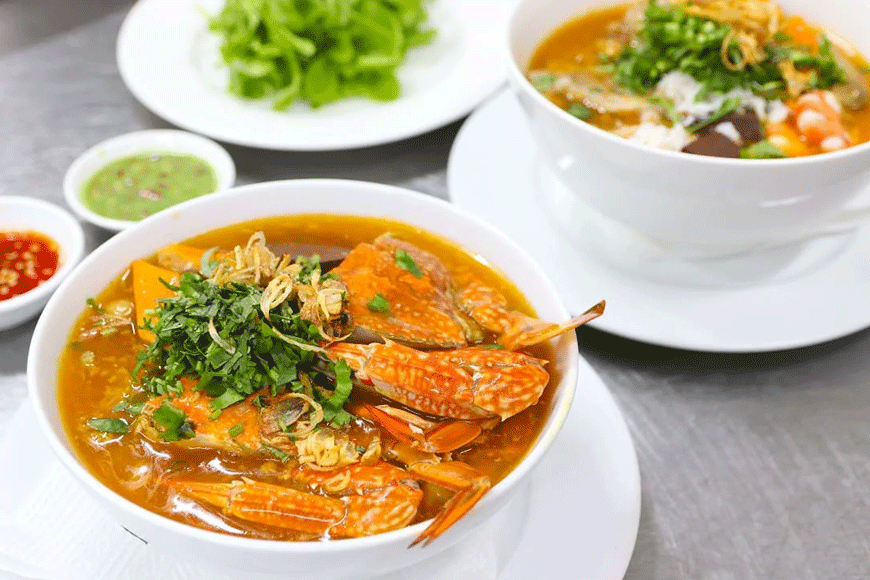 Bánh canh ghẹ hấp dẫn. Ảnh: sưu tầm