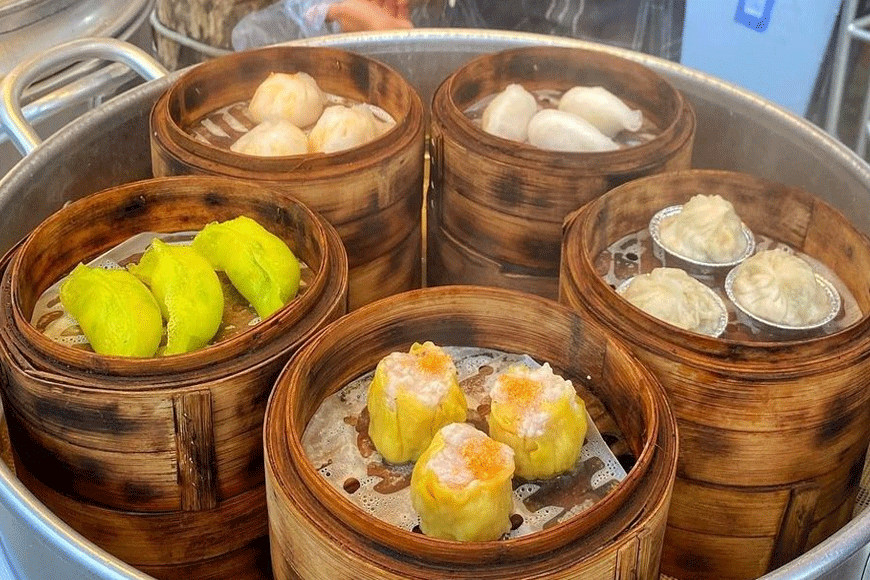 Các loại dimsum, há cảo nóng hổi. Ảnh: sưu tầm