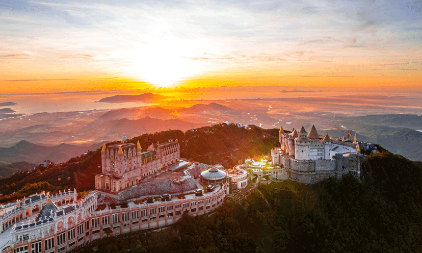 Quần thể du lịch Bà Nà Hills. Ảnh: sưu tầm