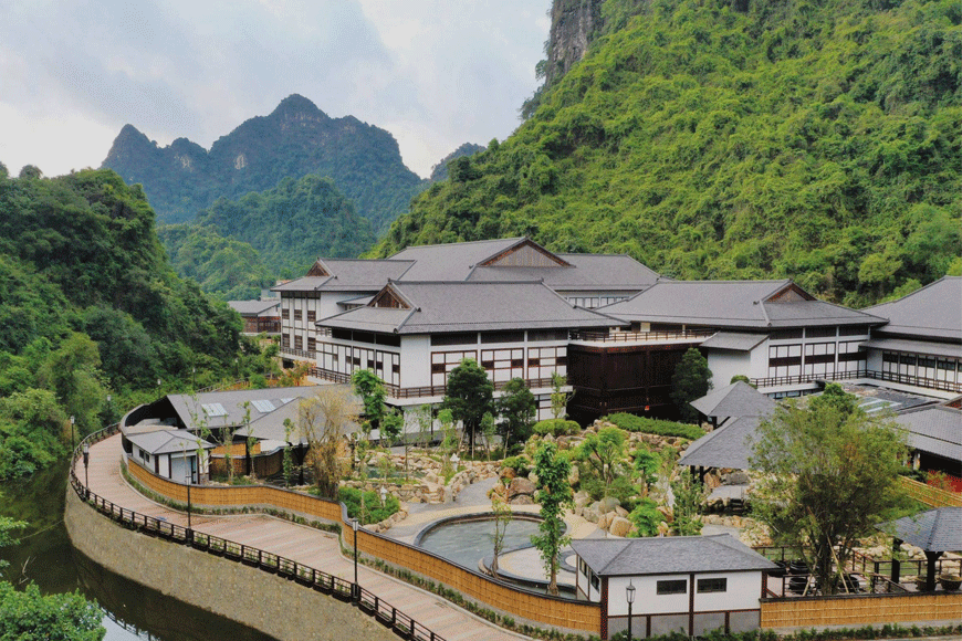 Suối khoáng Quang Hanh. Ảnh: sưu tầm