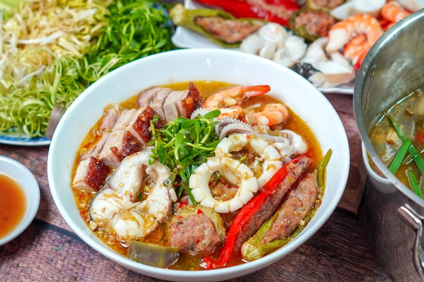 Bún mắm Tiền Giang