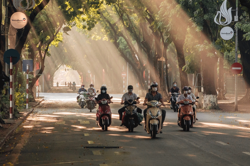 Nắng chiếu Phan Đình Phùng. Ảnh: sưu tầm