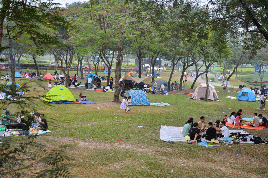 Trải nghiệm picnic vô cùng thú vị. Ảnh: sưu tầm