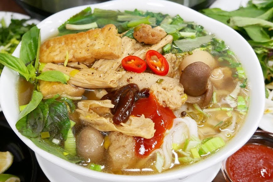 Phở chay. Ảnh: Sưu tầm 