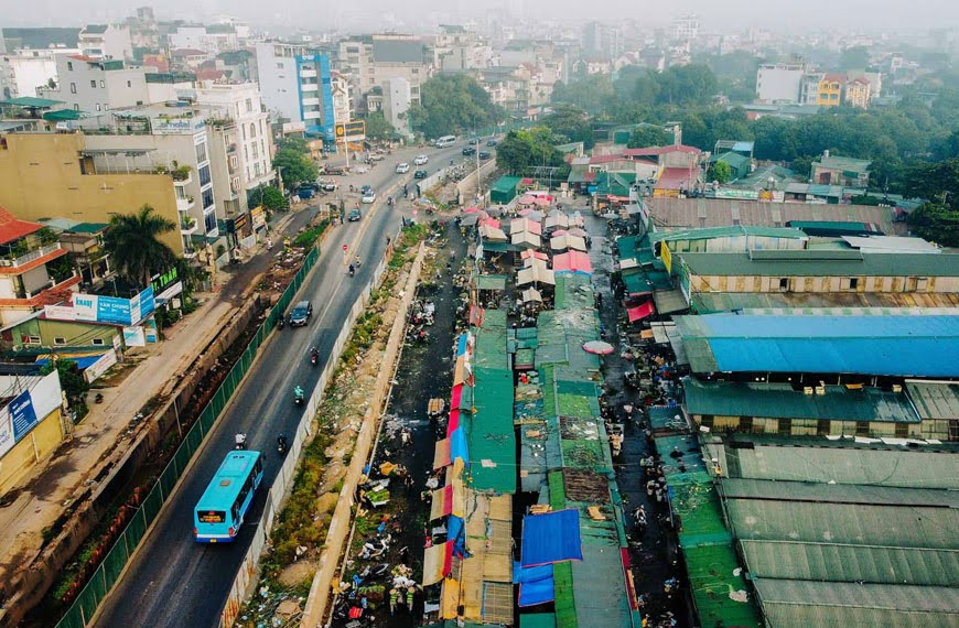 Toàn cảnh chợ hoa