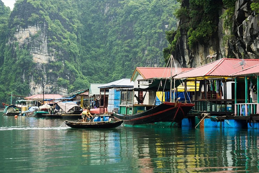 Làng Chài Ở Nha Trang. Ảnh: Sưu tầm