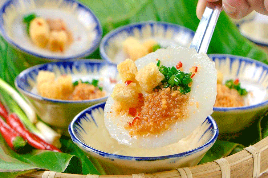 Món bánh bèo chén thơm ngon. Ảnh: sưu tầm