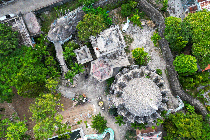 Khám phá những nét độc đáo tại chùa Ốc Từ Vân. Ảnh: sưu tầm