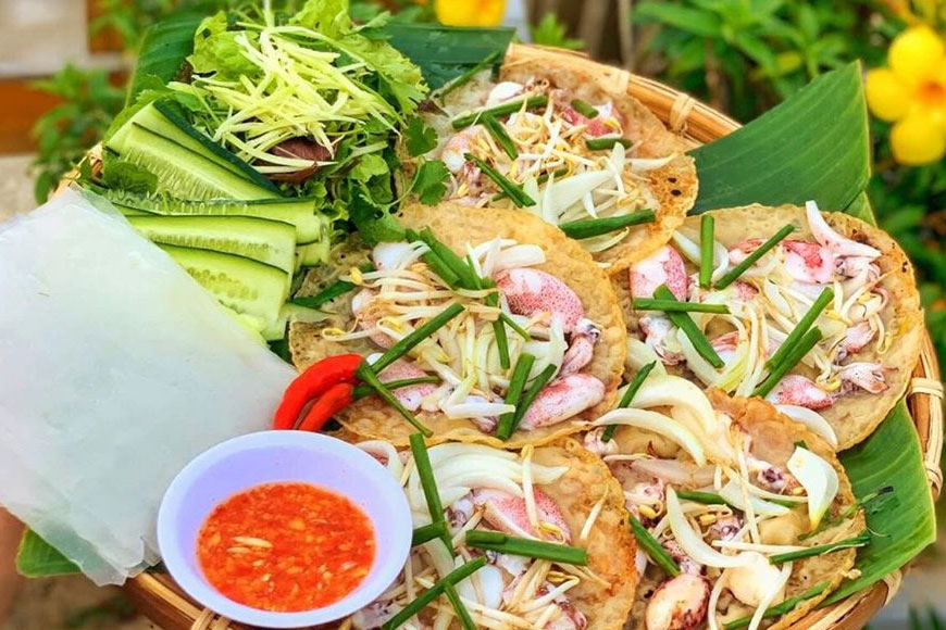 Bánh xèo mực. Ảnh: Sưu tầm 