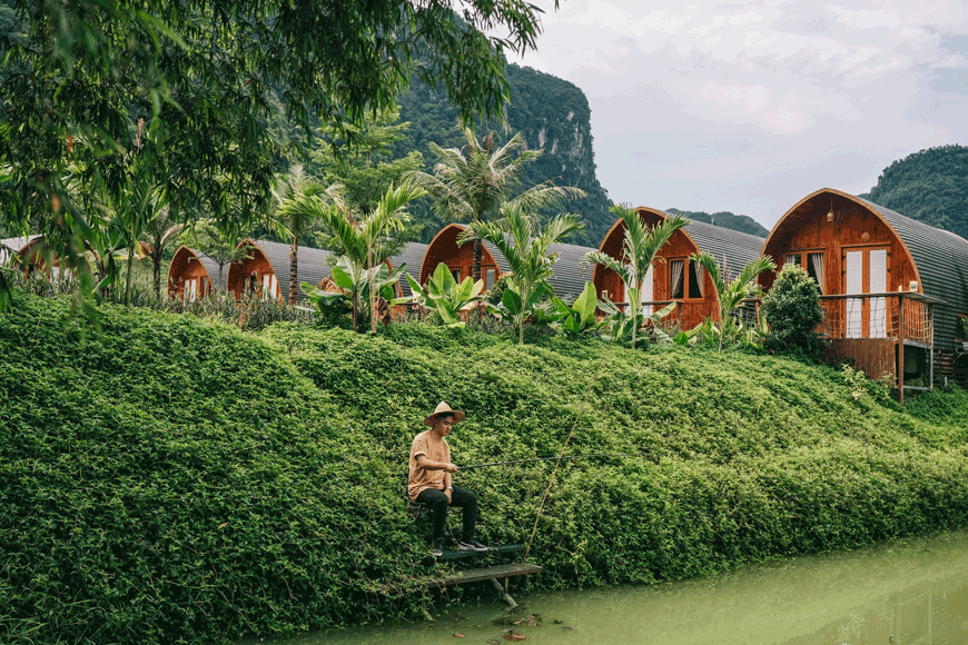 Hệ thống homestay gần gũi với thiên nhiên. Ảnh: sưu tầm