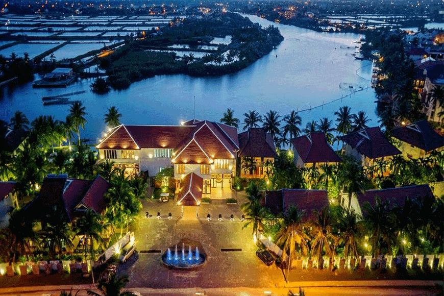 Resort nghỉ dưỡng rộng rãi vô cùng. Ảnh: sưu tầm