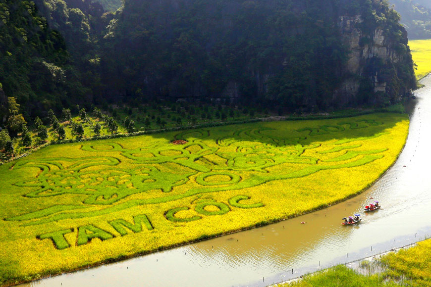 Tam Cốc tuyệt đẹp tại Ninh Bình. Ảnh: Sưu tầm