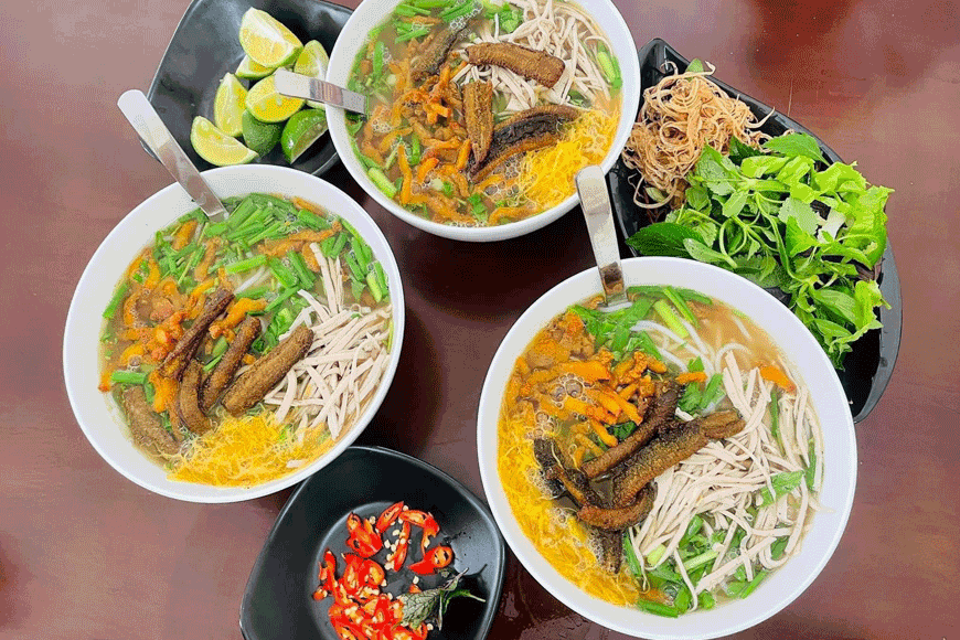Bún thang lươn độc đáo, ngon miệng. Ảnh: sưu tầm