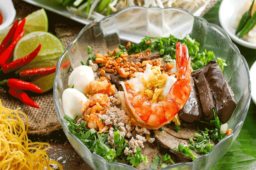Món hủ tiếu Nam Vang hấp dẫn. Ảnh: sưu tầm