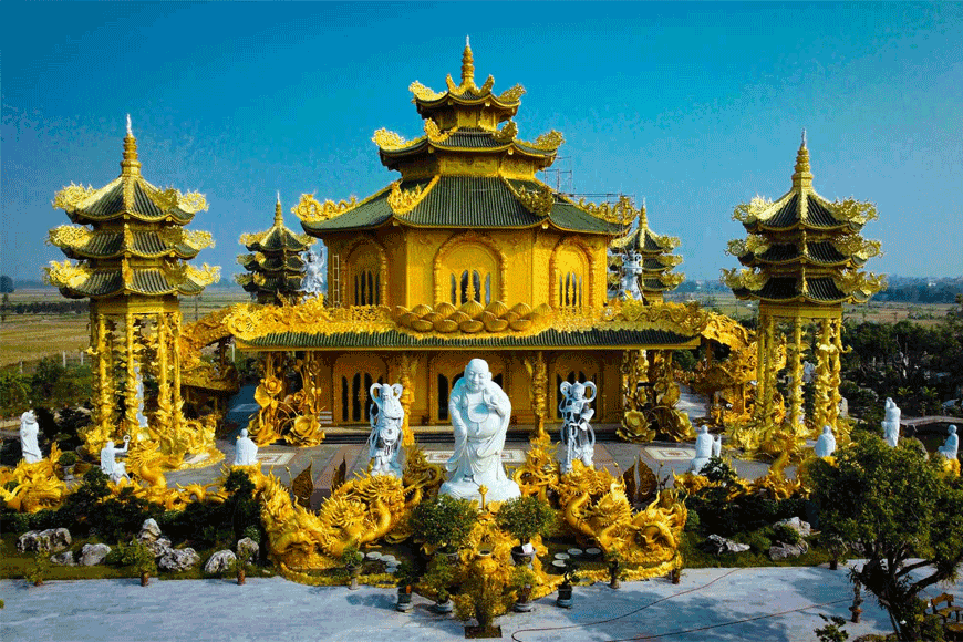 Ghé thăm ngôi chùa Phúc Lâm nổi bật nhất Hưng Yên. Ảnh: sưu tầm