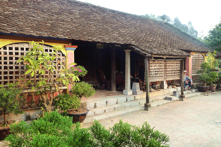 Ngôi nhà cổ tại làng Đông Sơn. Ảnh: sưu tầm