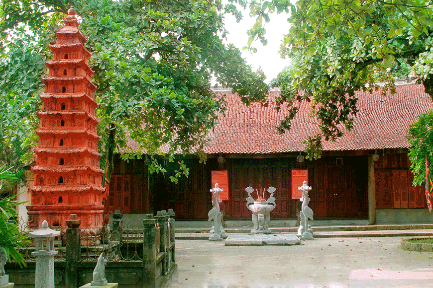 Đền Đậu An tĩnh lặng, bình yên. Ảnh: sưu tầm