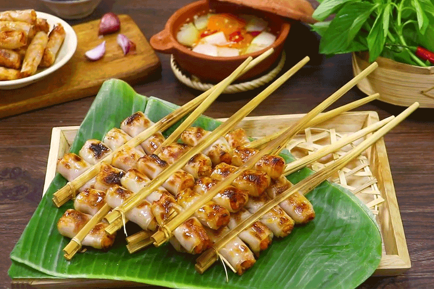 Chả tôm thơm ngon khó cưỡng. Ảnh: sưu tầm