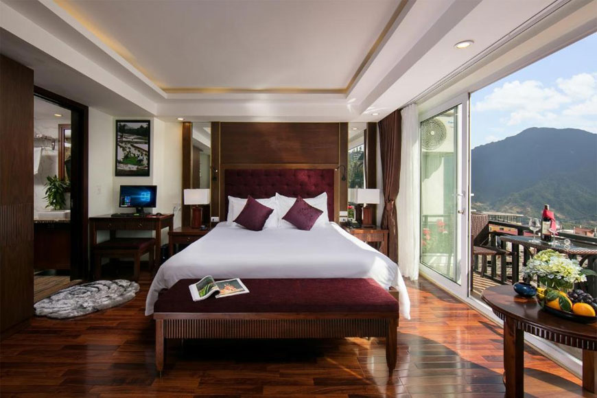 Các phòng nghỉ tại Sapa Horizon Hotel đều có view núi cực đẹp. Ảnh: sưu tầm
