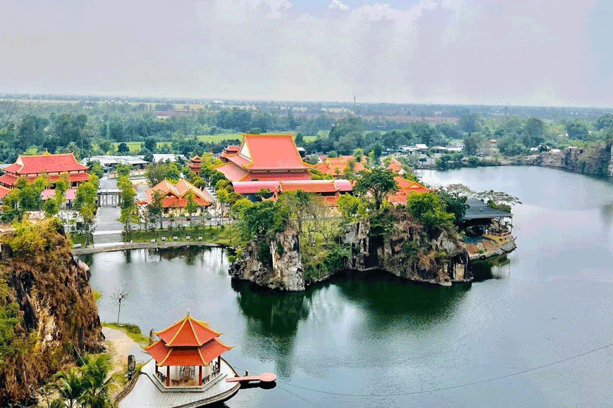 Toàn cảnh Thiền viện Trúc Lâm An Giang. Ảnh: sưu tầm