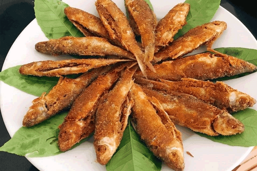 Thưởng thức cá thính Lập Thạch. Ảnh: sưu tầm