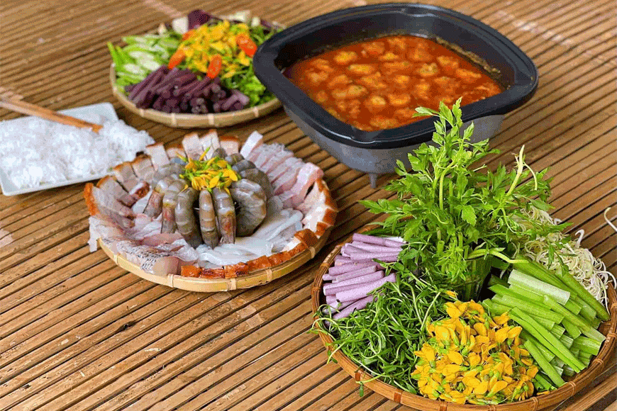 Đa dạng đồ ăn kèm. Ảnh: sưu tầm