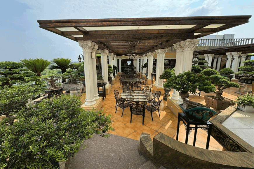 Khuôn viên tuyệt đẹp tại khách sạn Phương Anh. Ảnh: sưu tầm