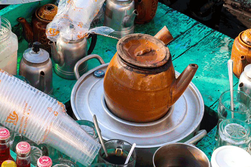 Ấm cafe kho quen thuộc. Ảnh: sưu tầm