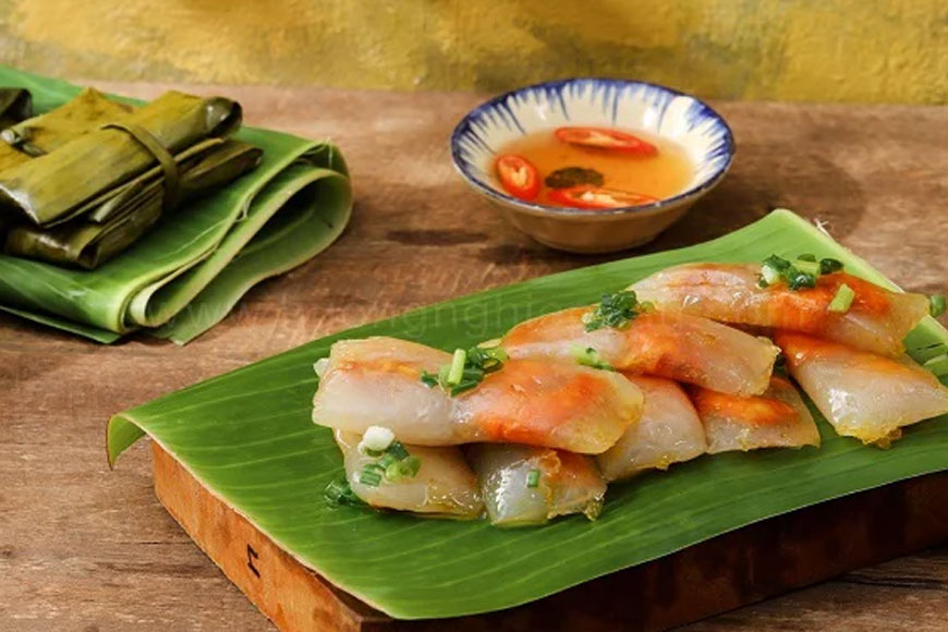 Bánh lọc lá chuối. Ảnh: Sưu tầm 