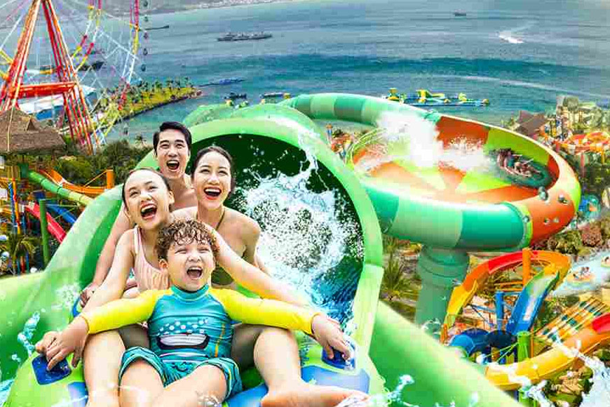 Thỏa sức vui chơi tại VinWonders Nha Trang. Ảnh: Sưu tầm 