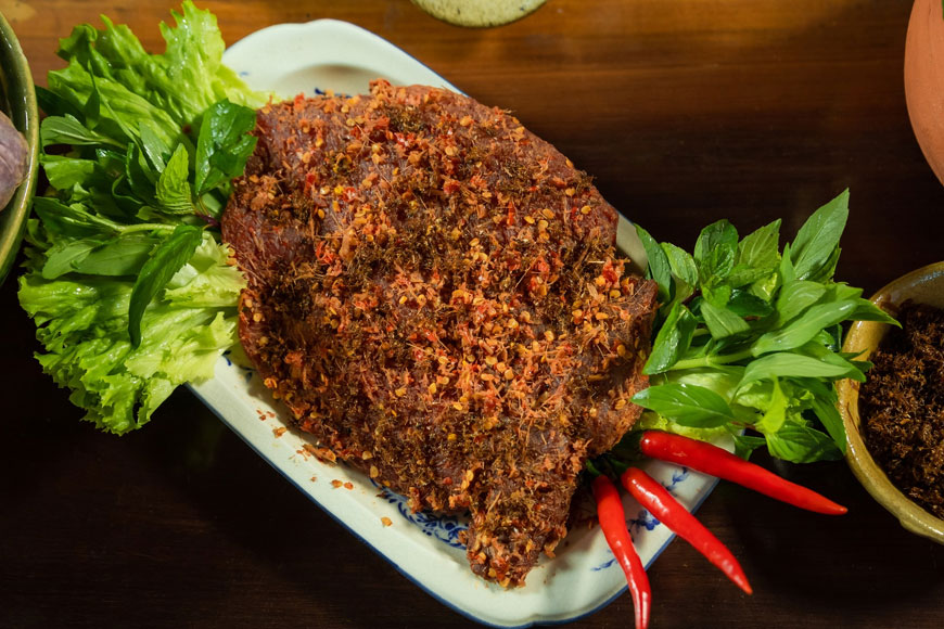 Bò tái kiến đốt - Ăn là mê. Ảnh: Sưu tầm 