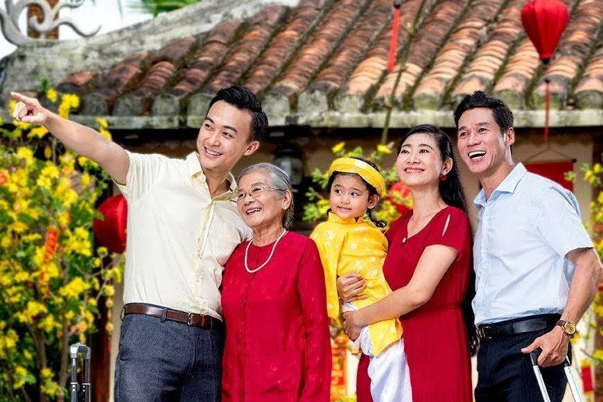Du lịch Tết cùng gia đình. Ảnh: Sưu tầm 