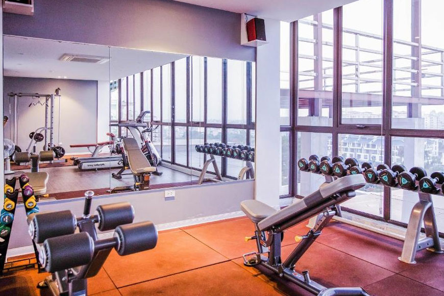 Khu vực phòng tập gym. Ảnh: Sưu tầm 