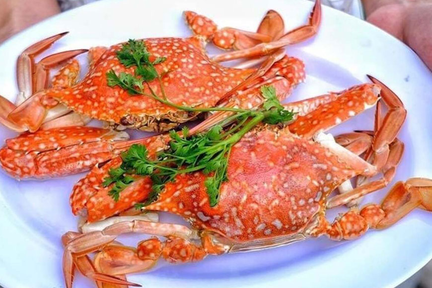 Ghẹ Hàm Ninh thơm ngon. Ảnh: Sưu tầm 
