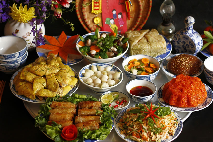 Trọn vẹn hương vị ngày Tết. Ảnh: Sưu tầm 