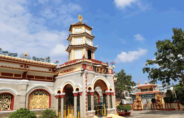 Nét đẹp kiến trúc chùa Tam Bảo. Ảnh: sưu tầm
