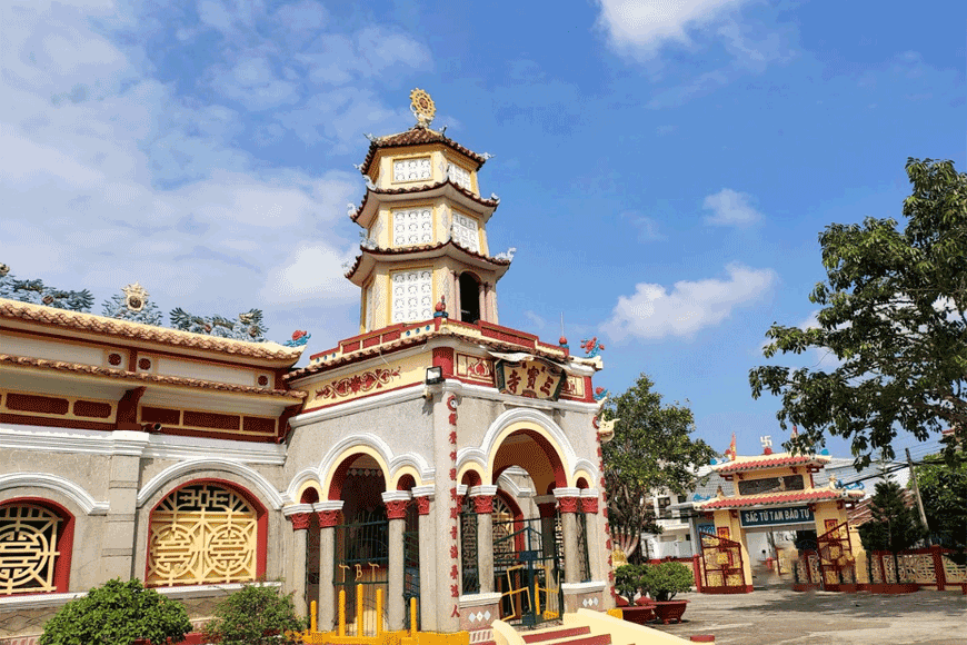 Nét đẹp kiến trúc chùa Tam Bảo. Ảnh: sưu tầm