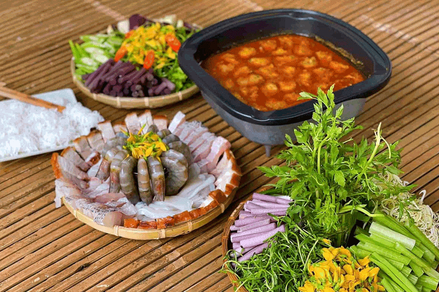 Đặc sản miền Tây hấp dẫn. Ảnh: sưu tầm