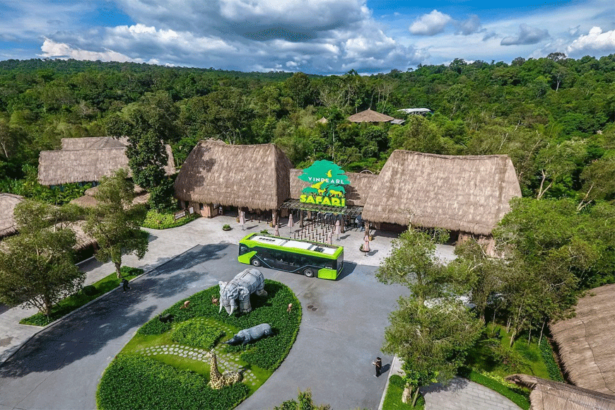 Tới Safari bằng Vinbus. Ảnh: sưu tầm