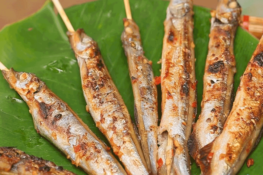 Đặc sản cá nướng. Ảnh: sưu tầm