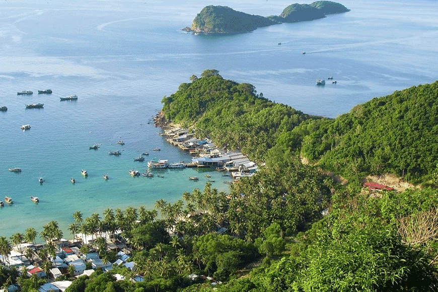 Yên bình đảo Nam Du. Ảnh: sưu tầm