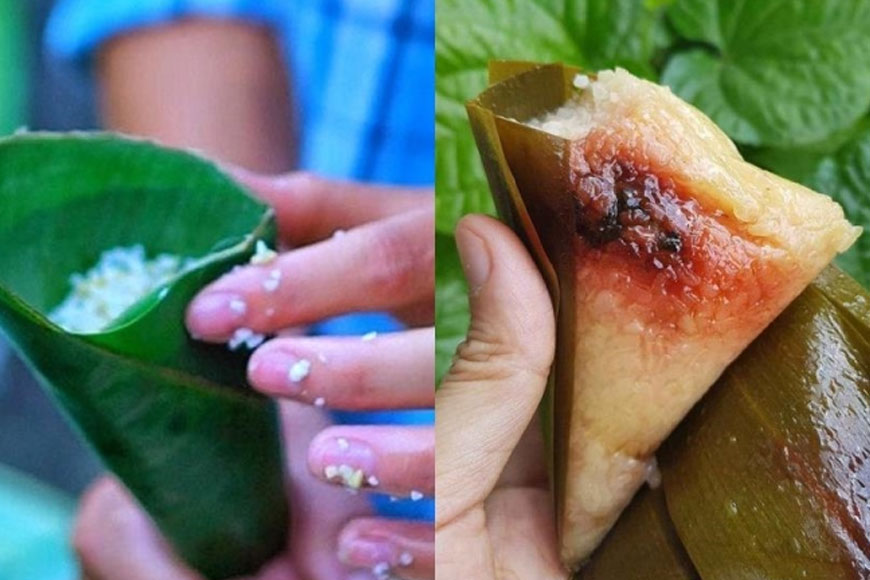 Cách thưởng thức món đặc bản Thái Nguyên. Ảnh: Sưu tầm