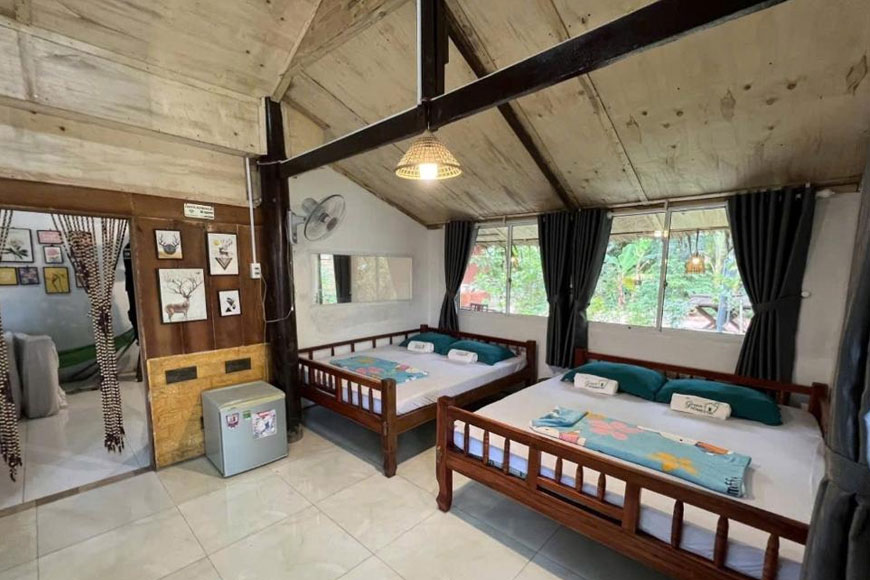 Homestay với không gian đơn sơ. Ảnh: Sưu tầm 