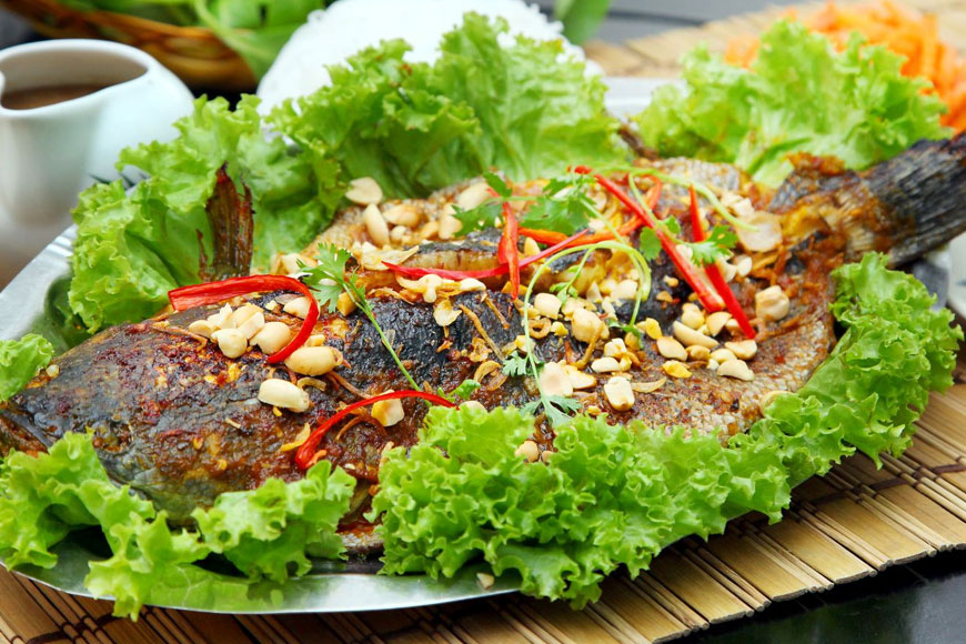 Cá lóc nướng trui Bến Tre. Ảnh: Sưu tầm 