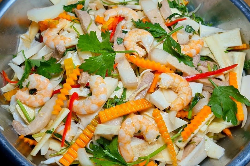 Các nguyên liệu chính hòa hợp lại với nhau. Ảnh: Sưu tầm 