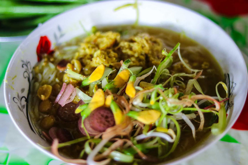 Bún num bò chóc. Ảnh: Sưu tầm