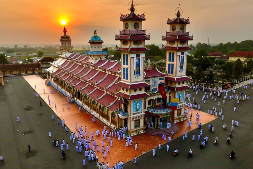 Tòa thánh Tây Ninh. Ảnh: Sưu tầm